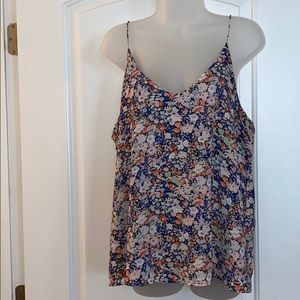 LOFT floral strappy cami size medium